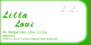 lilla lovi business card